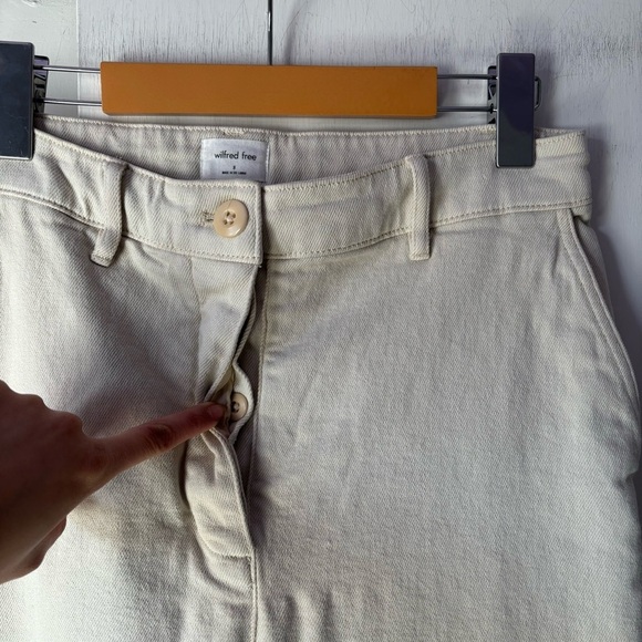 Aritzia Wilfred Free Modern Cargo Pant in Cream (Birch) - Picture 6 of 12